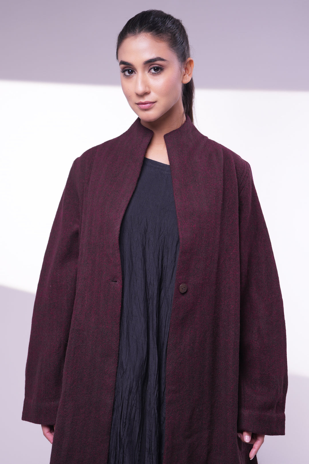 Maroon Wool Jacket