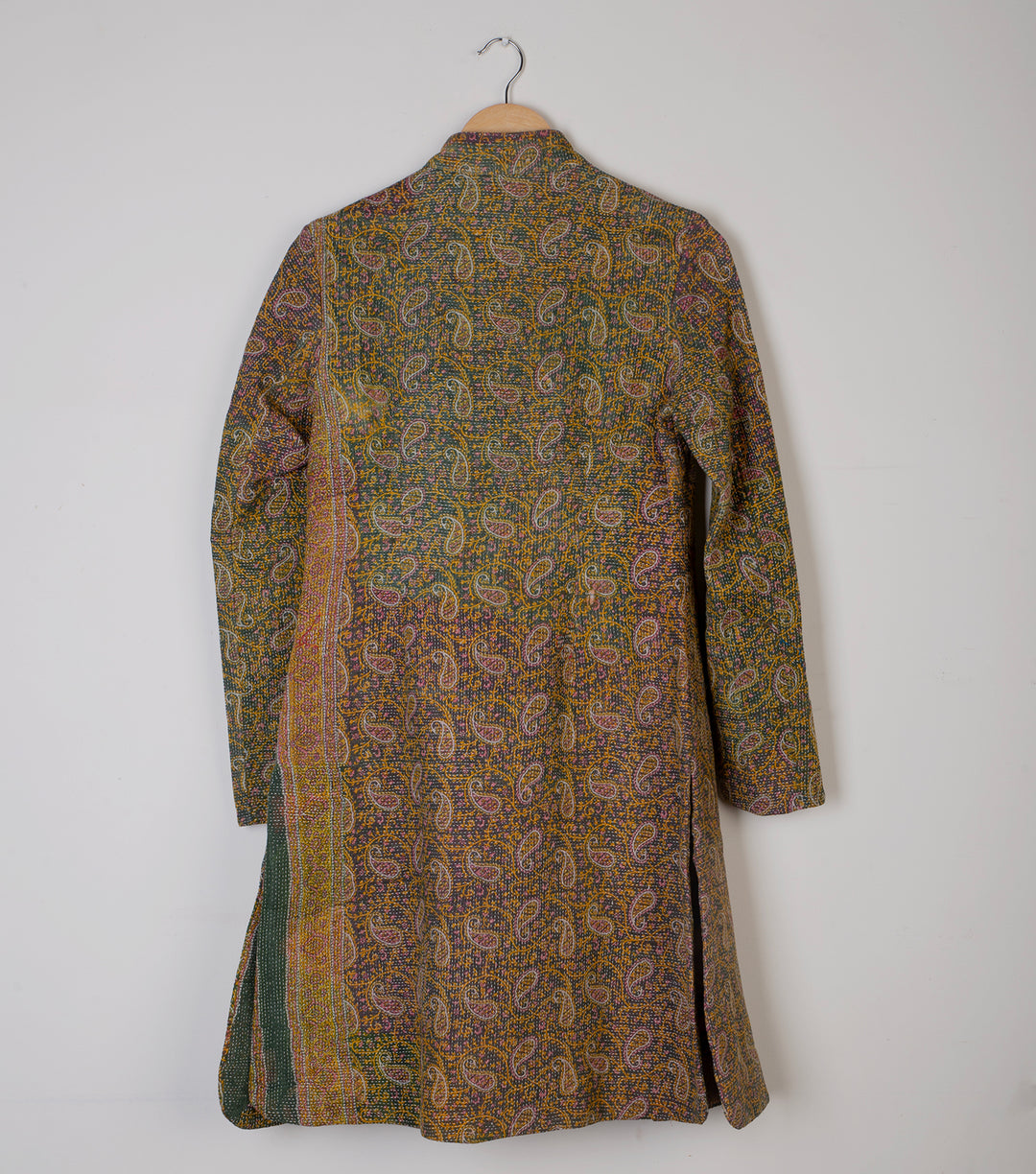 Green Vintage Cotton Kantha Jacket