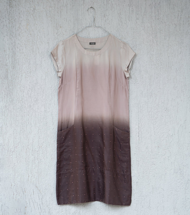 Pink Brown Ombre Kurta