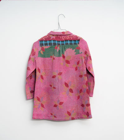 Pink Vintage Cotton Kantha Jacket