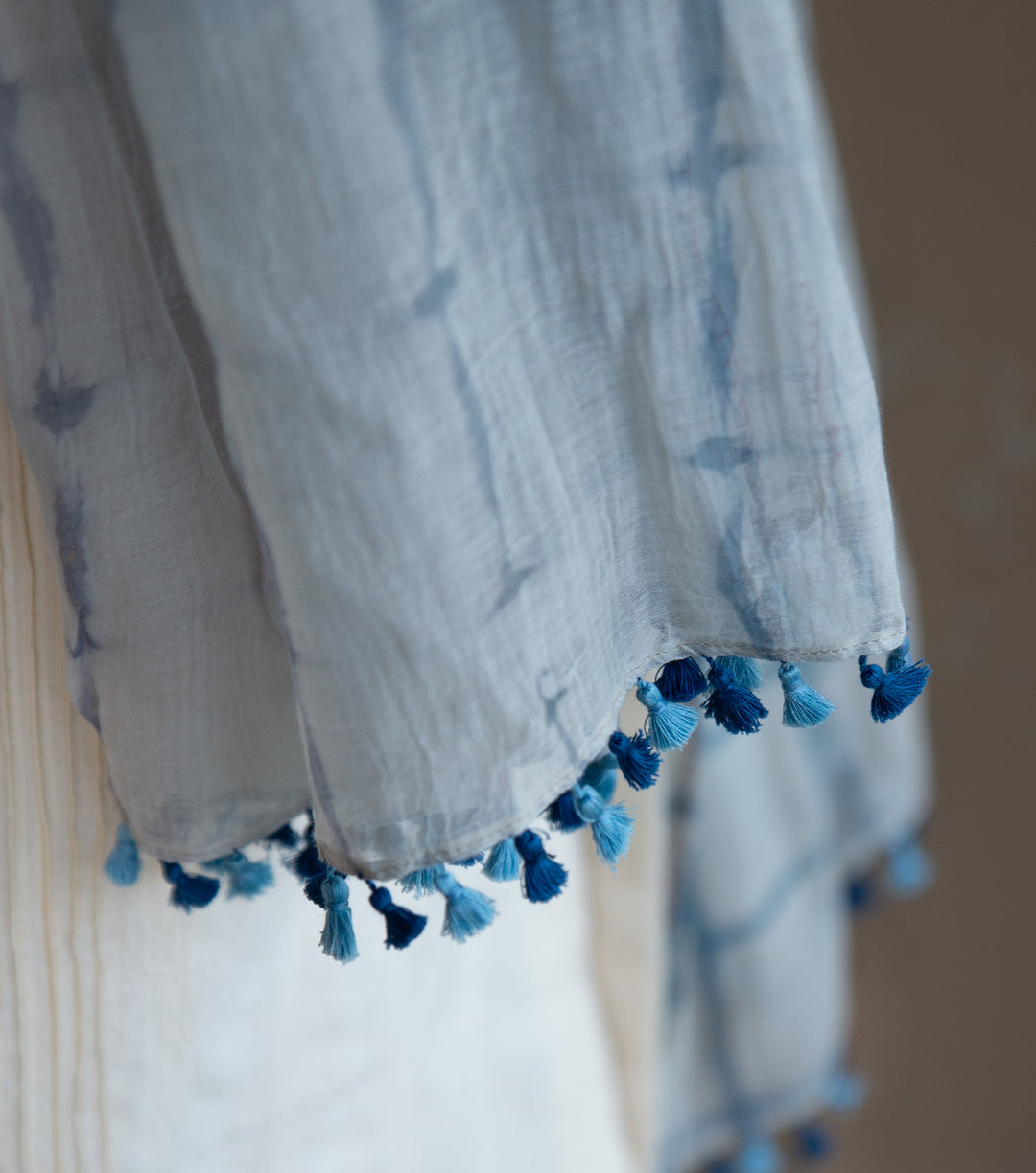 Shibori Chanderi Scarf