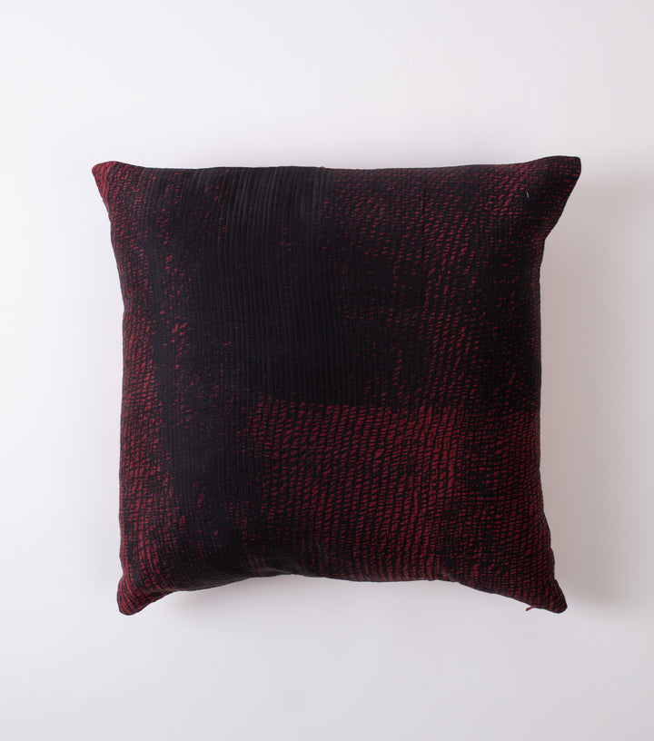 Maroon Silk Cushion Cover