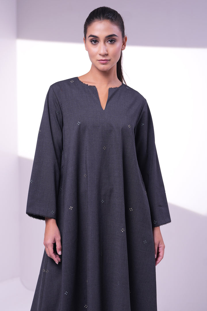 Dark Grey Wool Dress