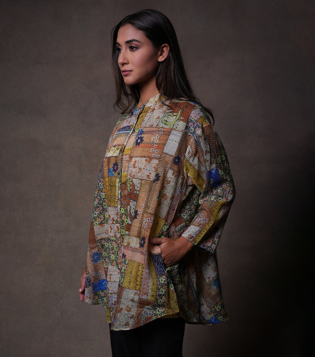 Multi Color Printed Cotton Shirt