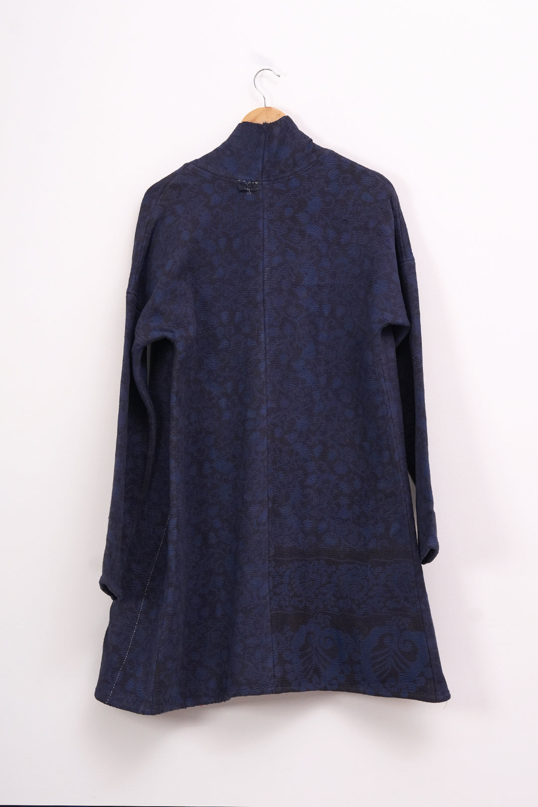 Navy Blue Vintage Cotton Kantha Jacket