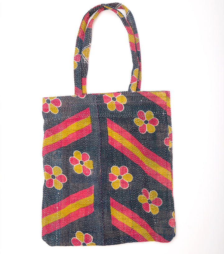 Multi Color Handcrafted Kantha Embroidered Bag