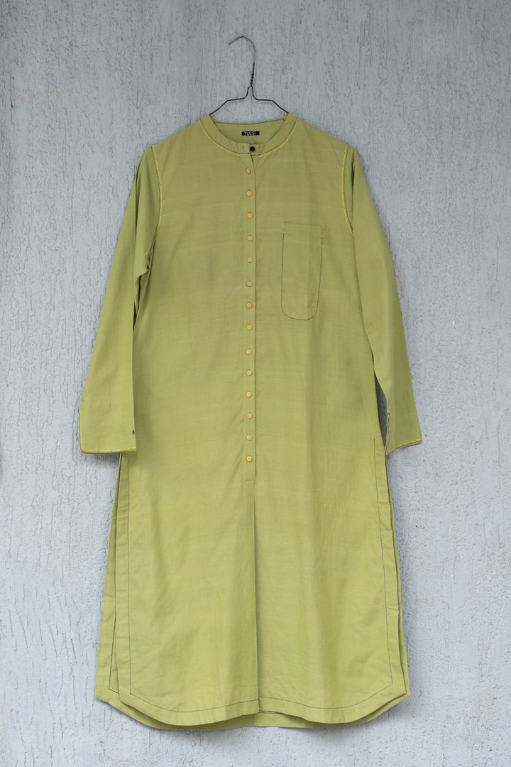 Green Cotton Kurta