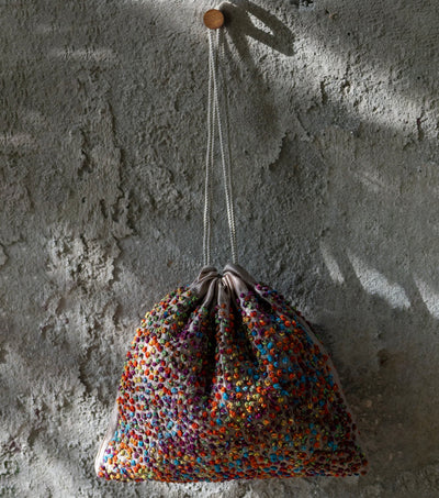 Multi-Color Silk French Knot Potli