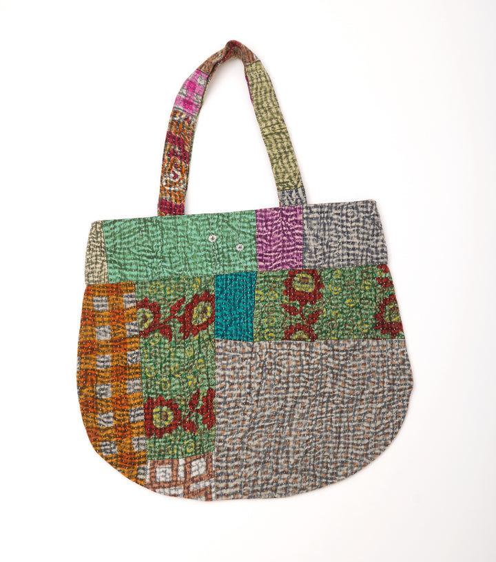 Multi Color Handcrafted Kantha Embroidered Bag