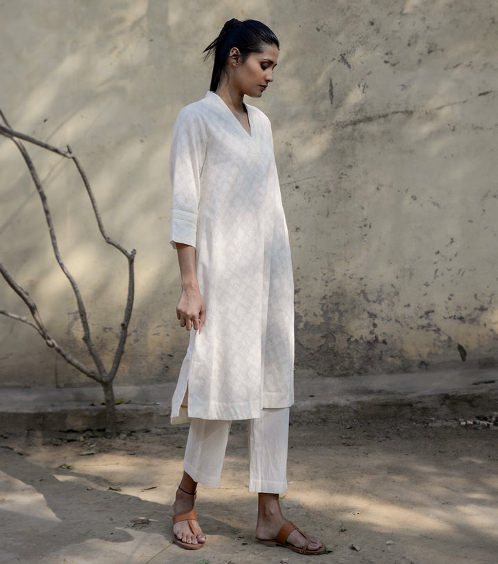 Straight cotton kurta with pants