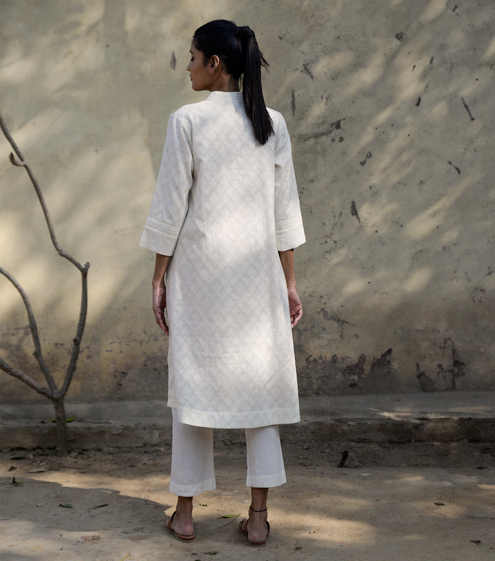 Straight cotton kurta with pants