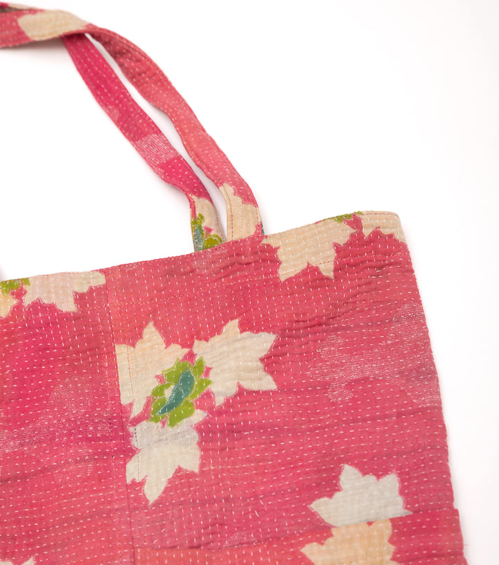 Multi Color Handcrafted Kantha Embroidered Bag