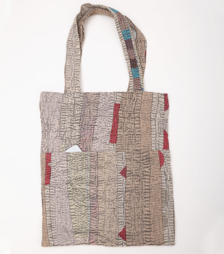 Multi Color Handcrafted Kantha Embroidered Bag