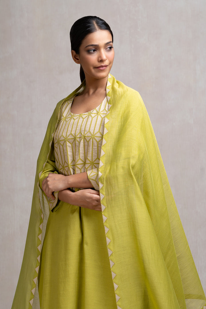 Chanderi Embroidered Dupatta