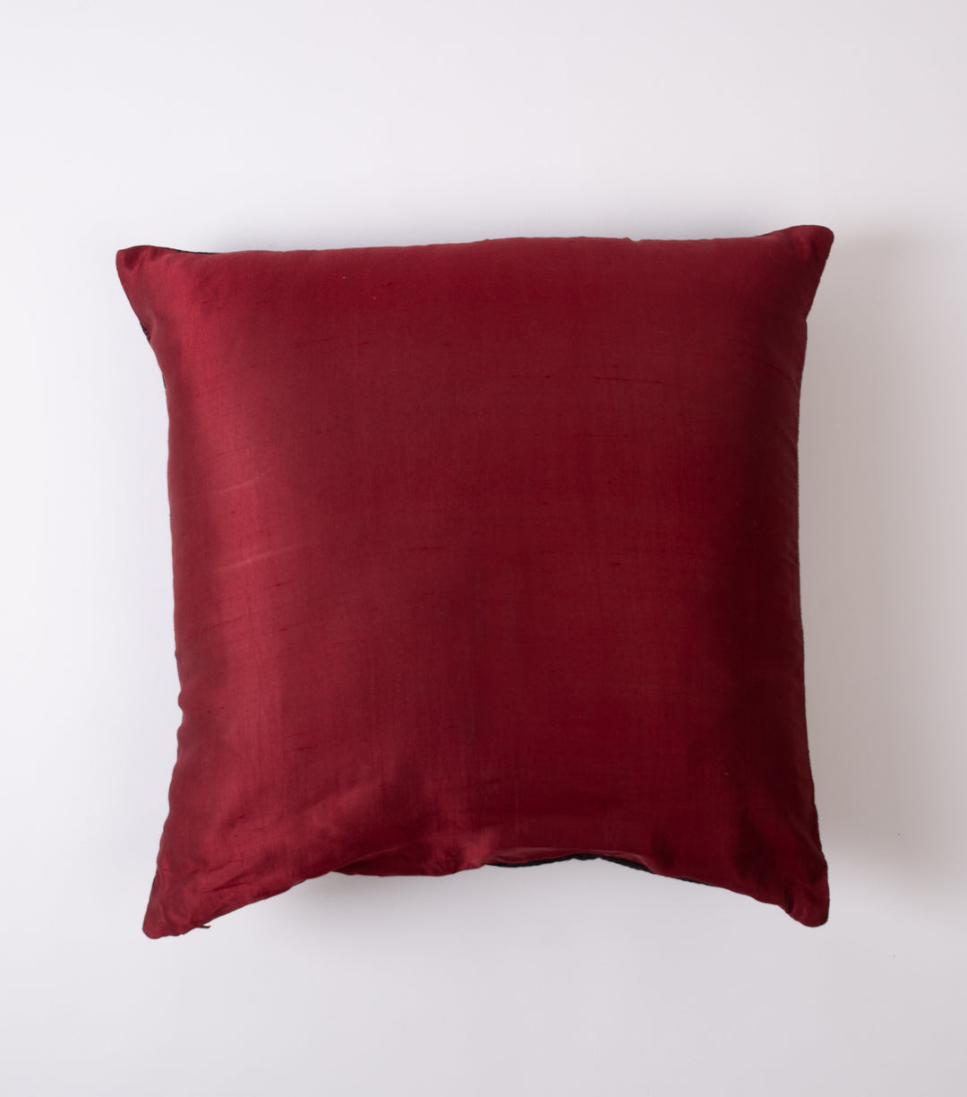 Maroon Silk Cushion Cover