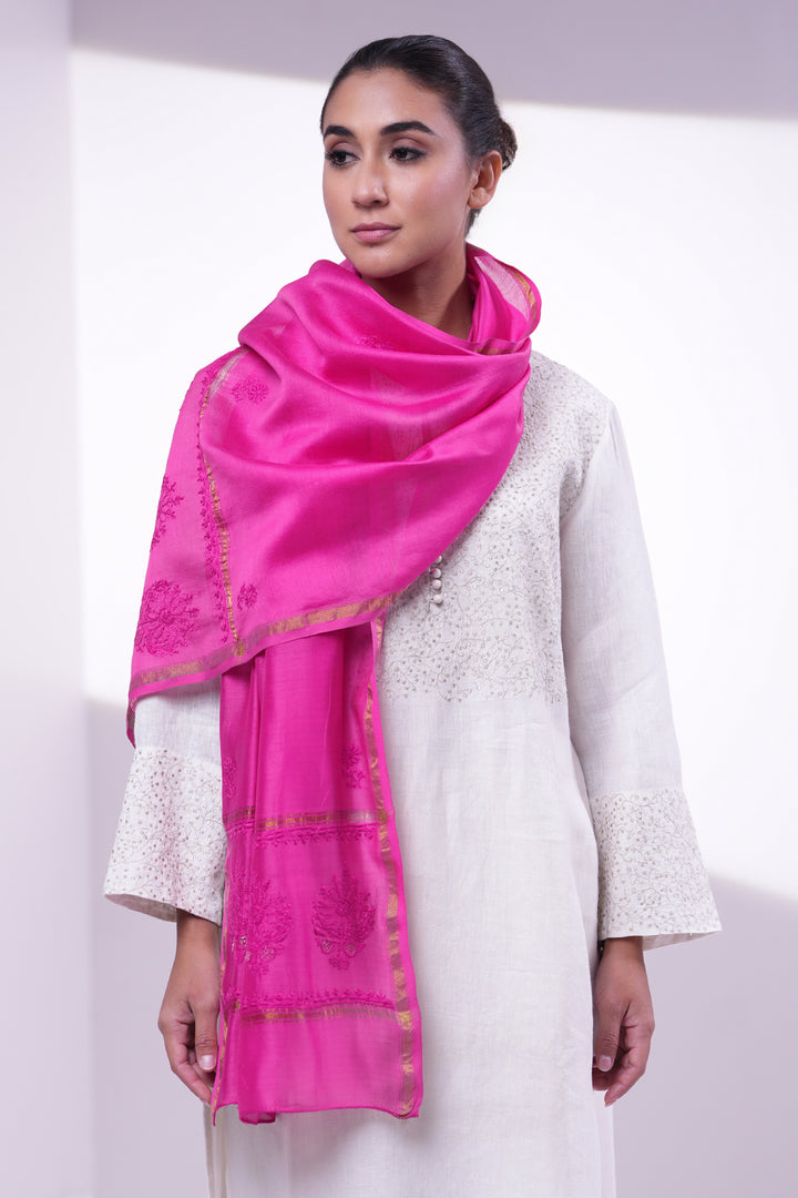 Fuchsia Pink Dupatta