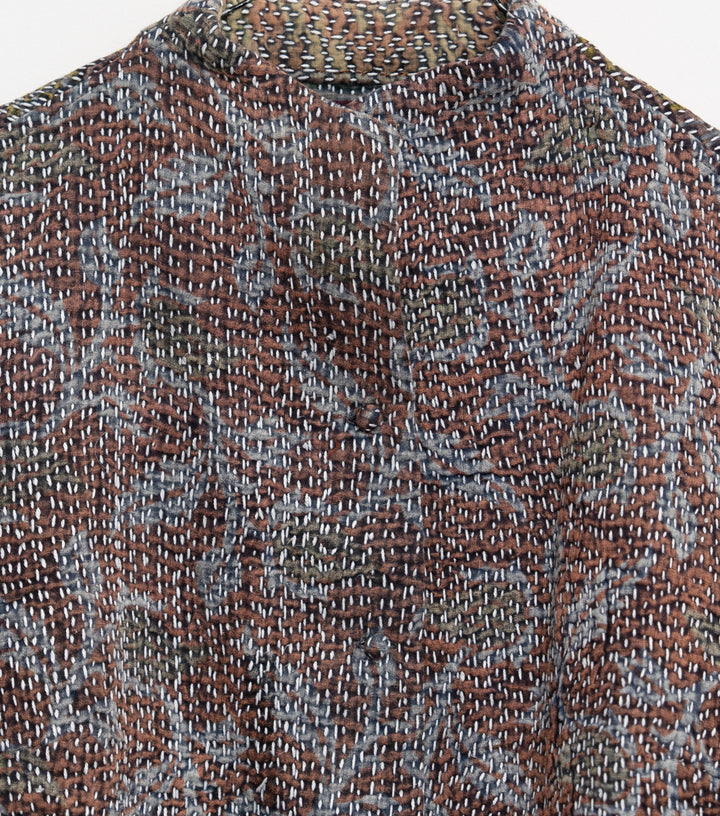 Grey Vintage Cotton Kantha Jacket