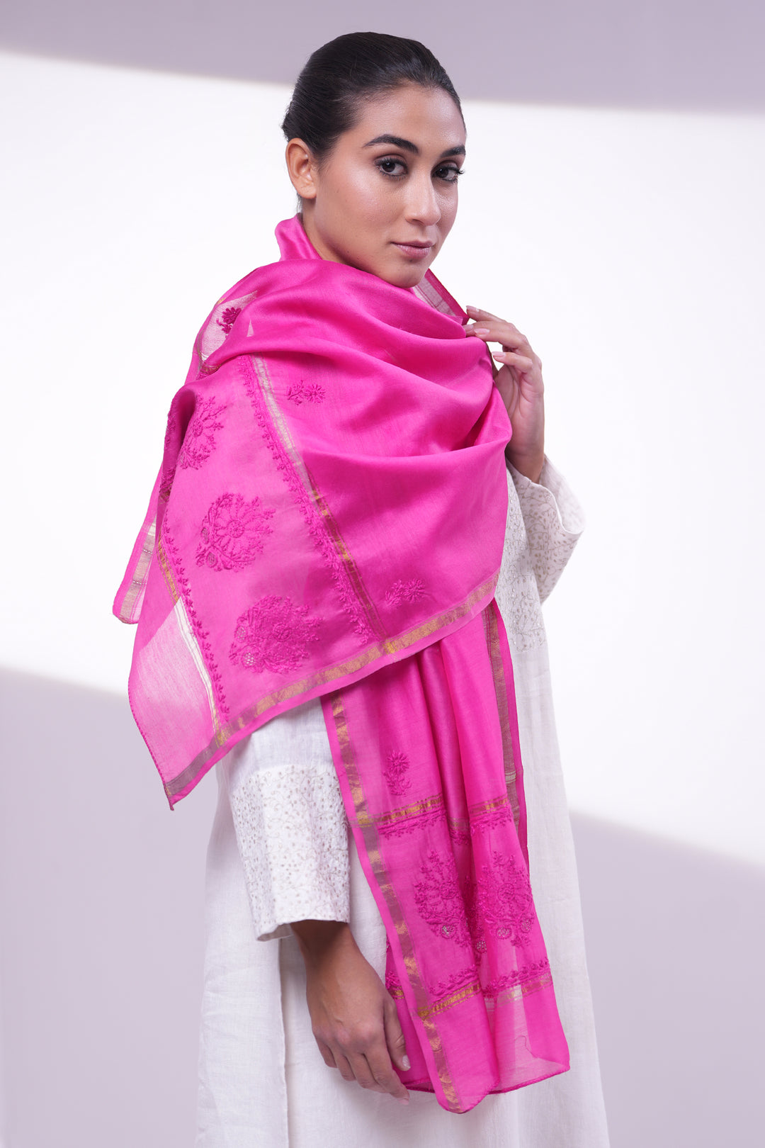 Fuchsia Pink Dupatta