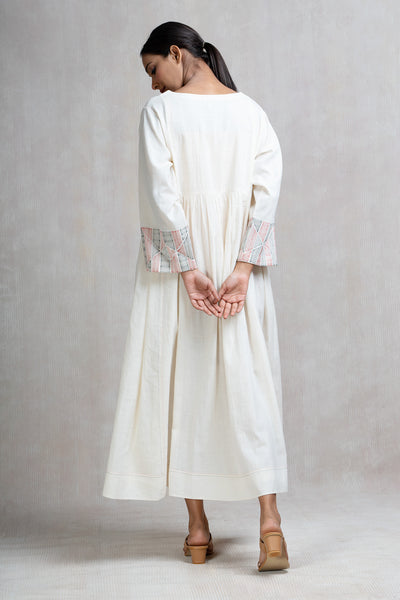 Dori Embroidered Cotton Long Dress