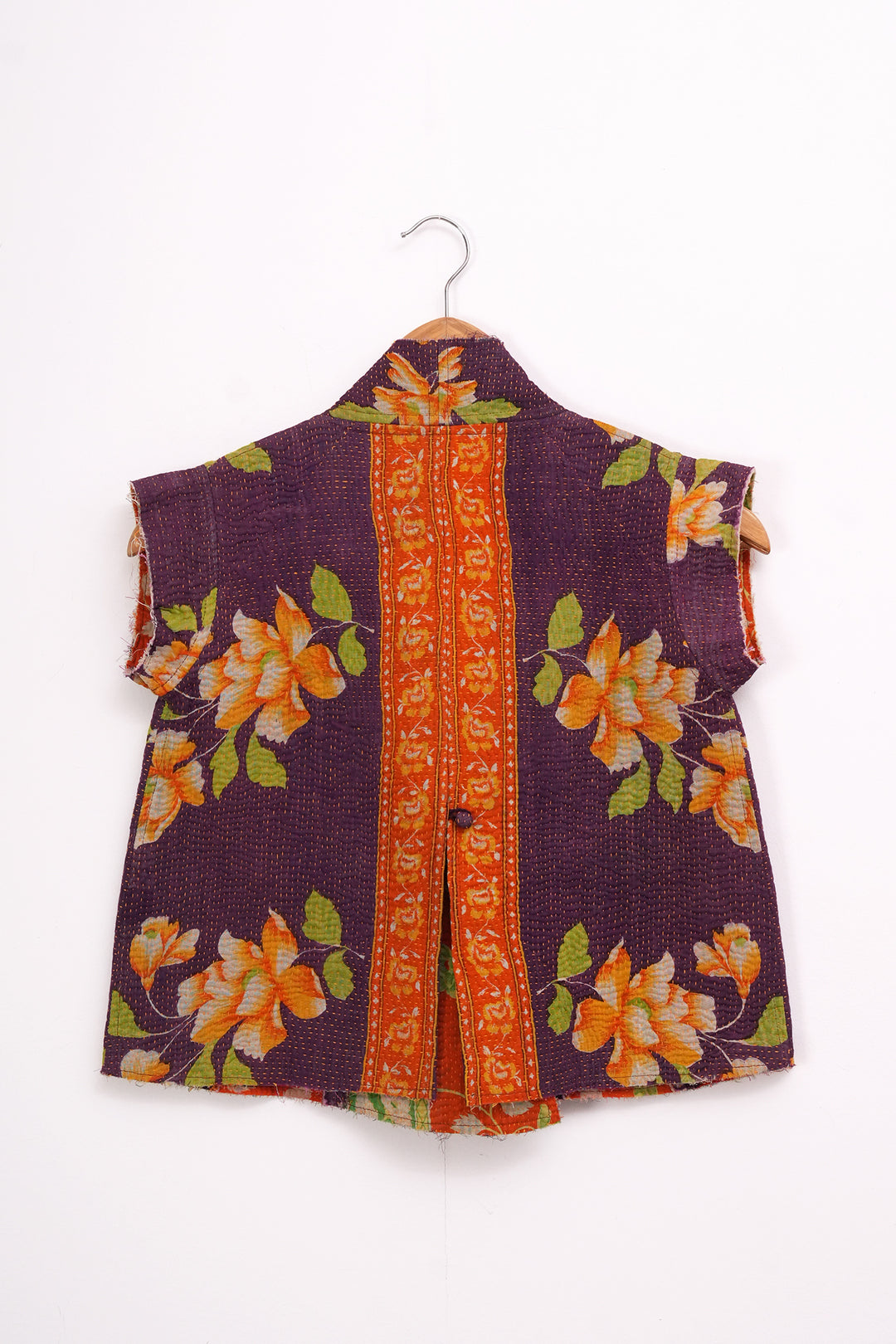 Purple Vintage Cotton Kantha Jacket