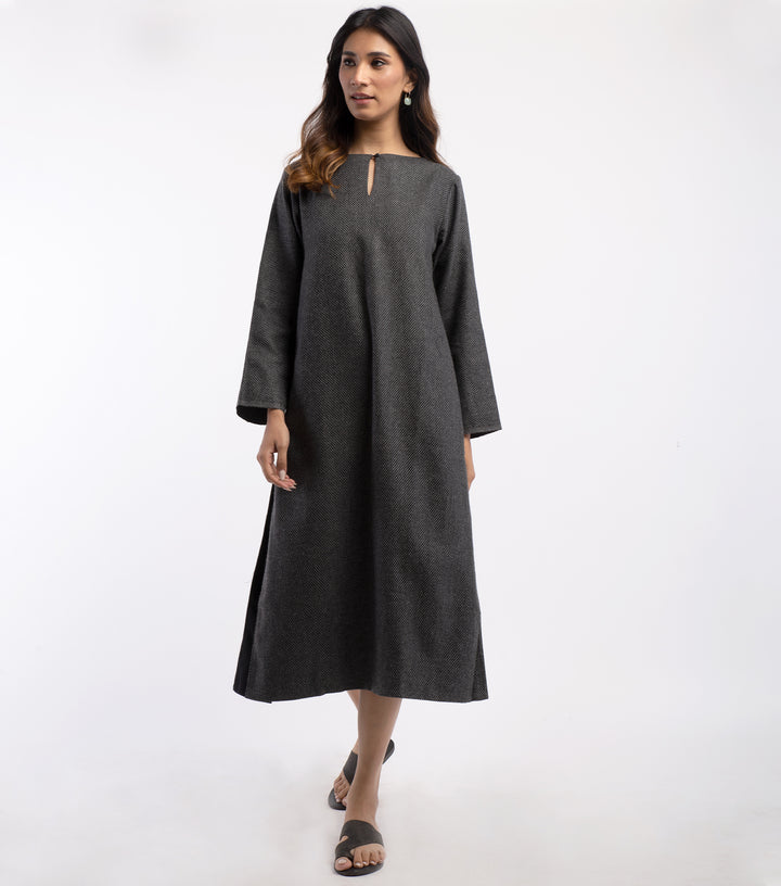 Black Wool Dress