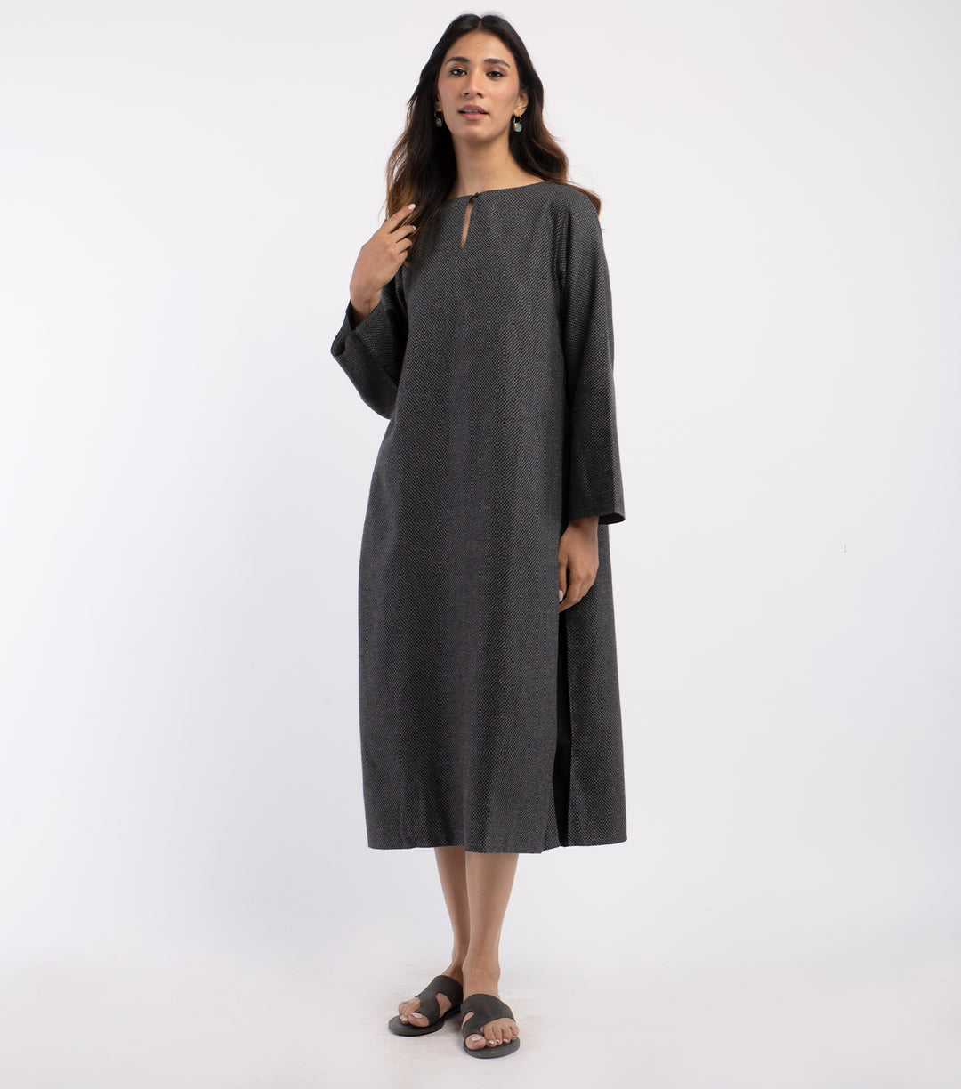 Black Wool Dress