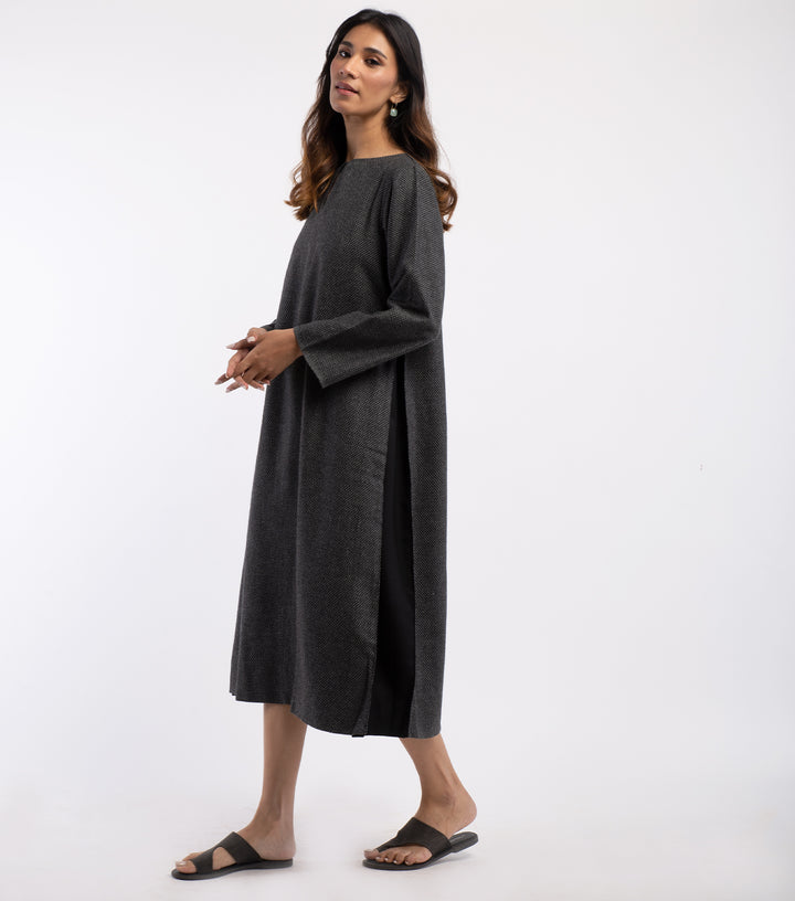 Black Wool Dress