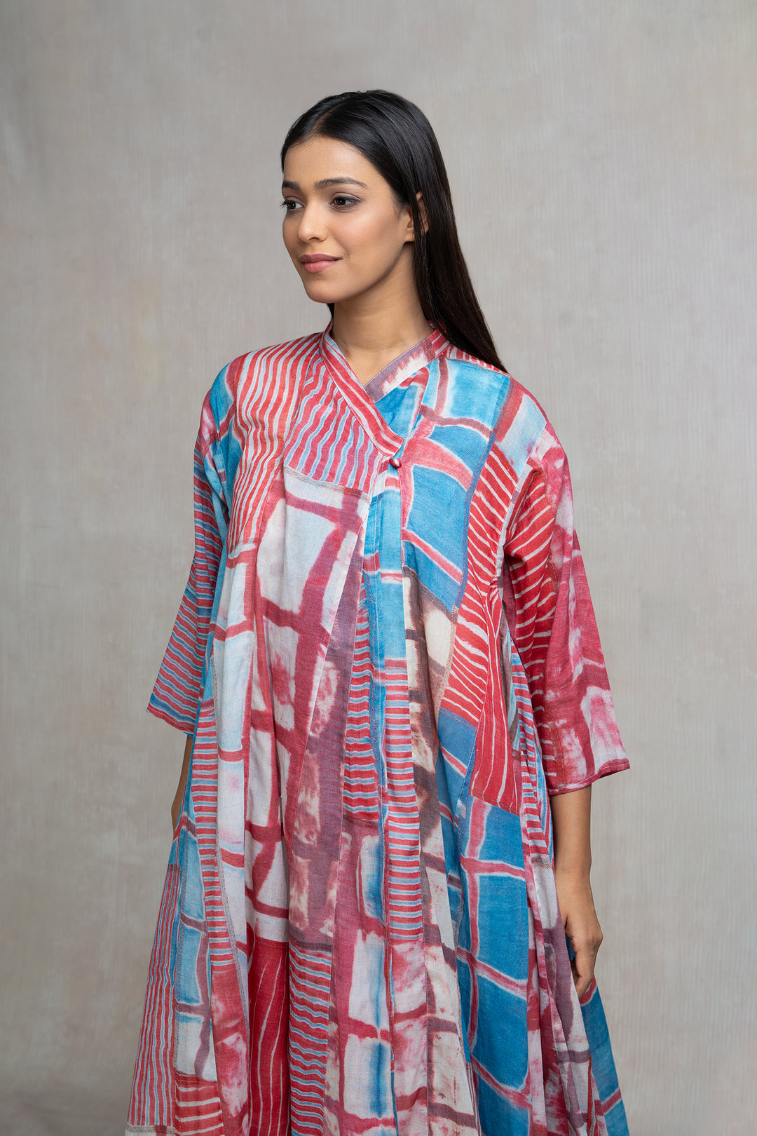 Abstract Printed Cotton Choga