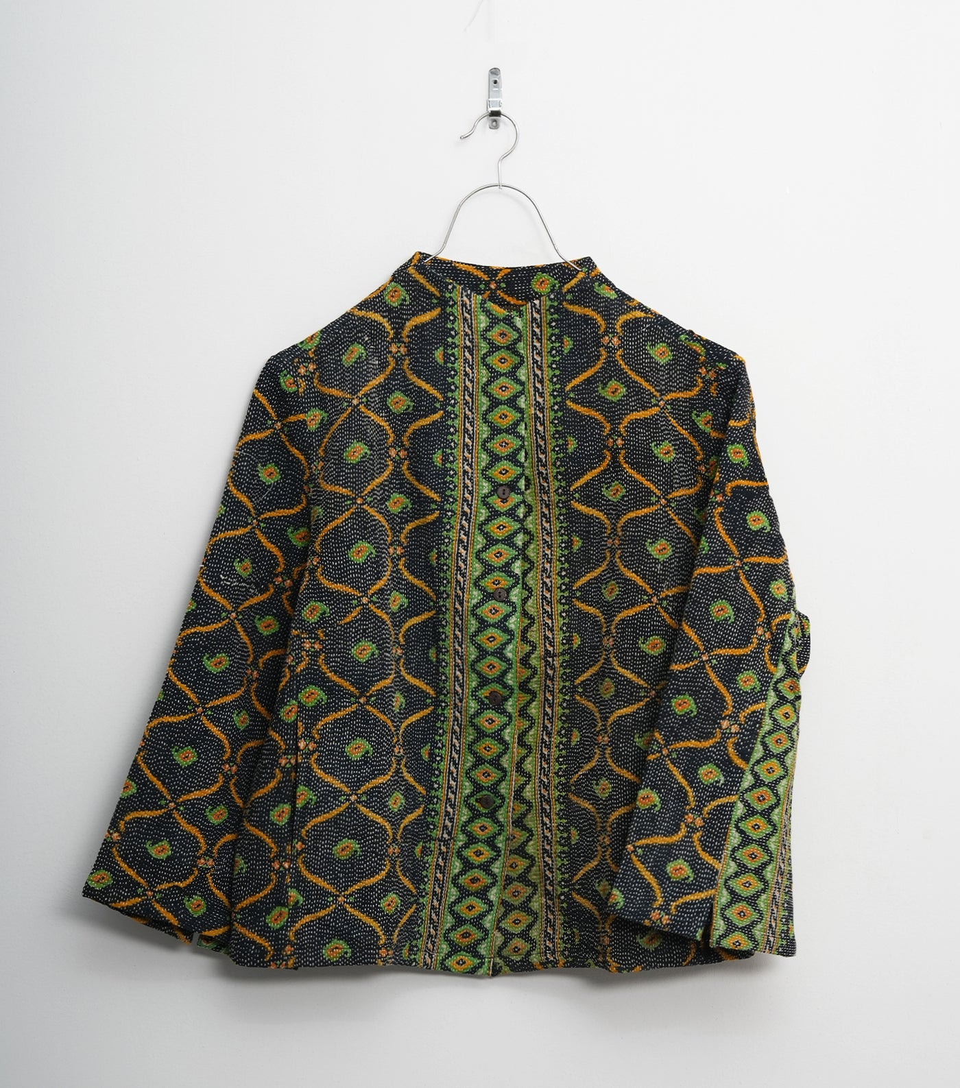 Green Vintage Cotton Kantha jacket