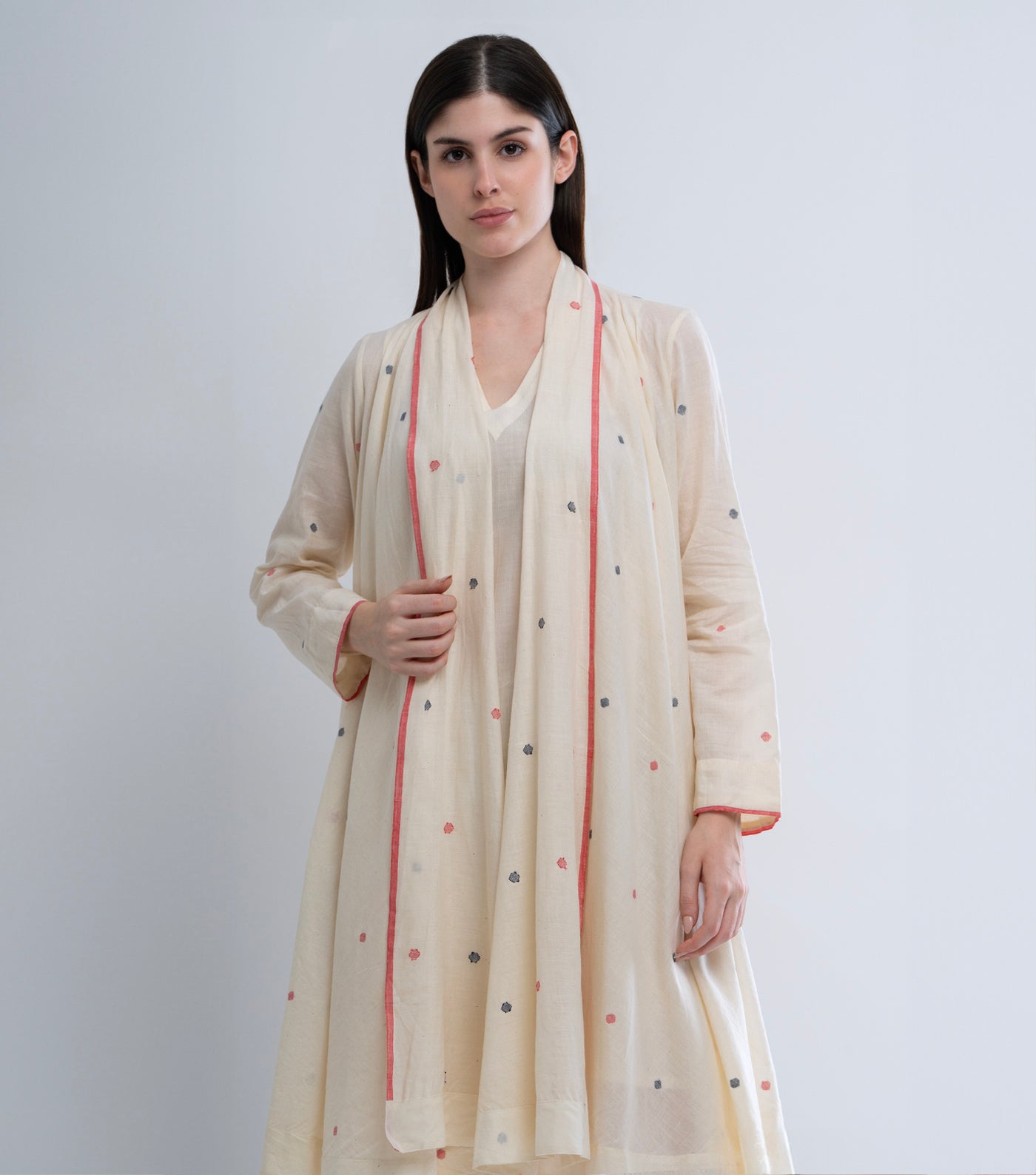 Pure Cotton Jamdani Cape Set