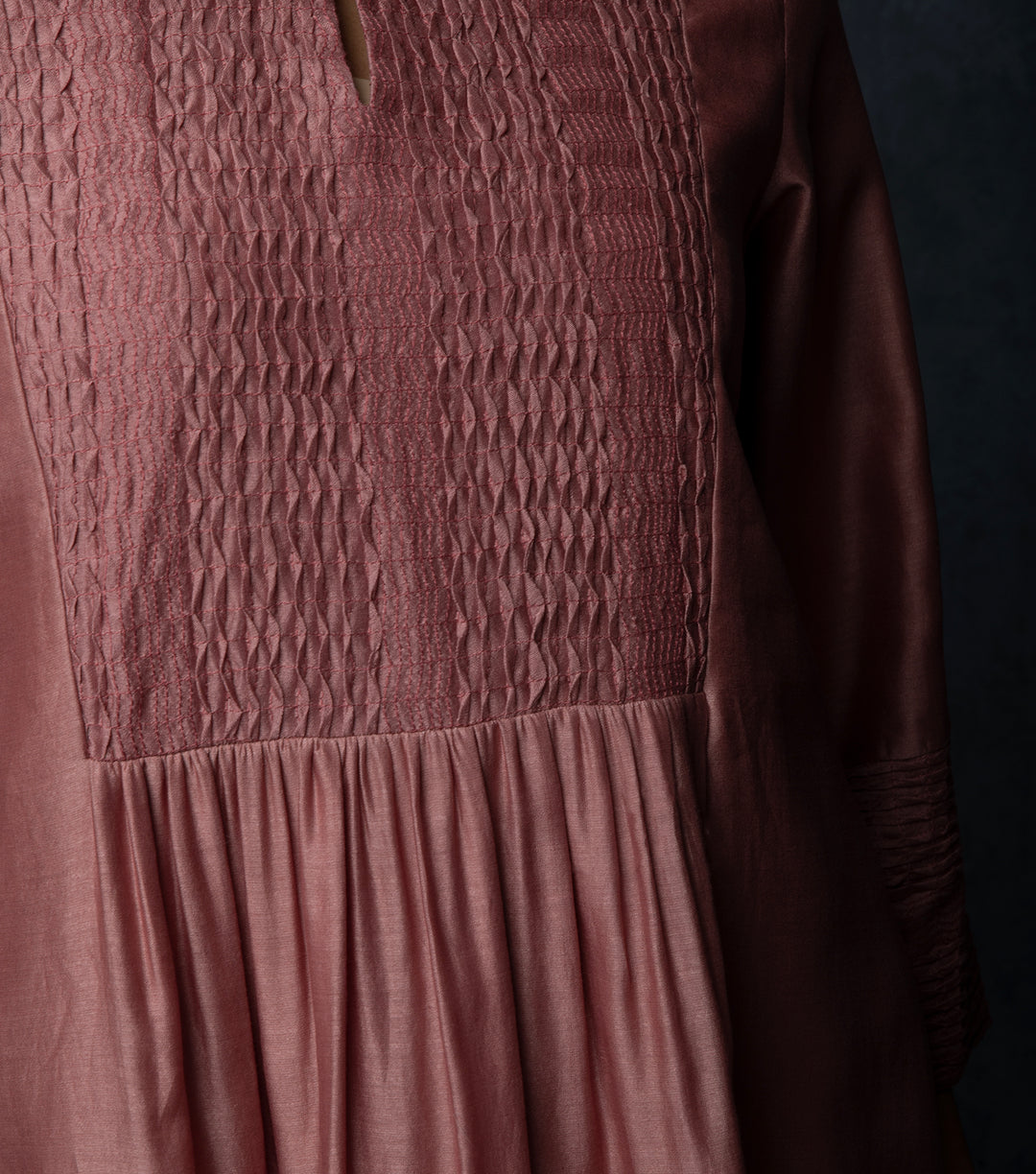 English Rose Chanderi Dress