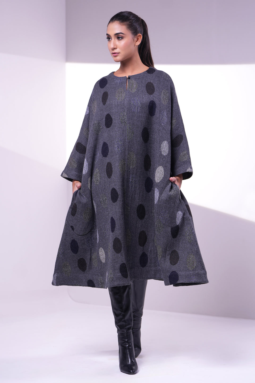 Grey Wool Dress