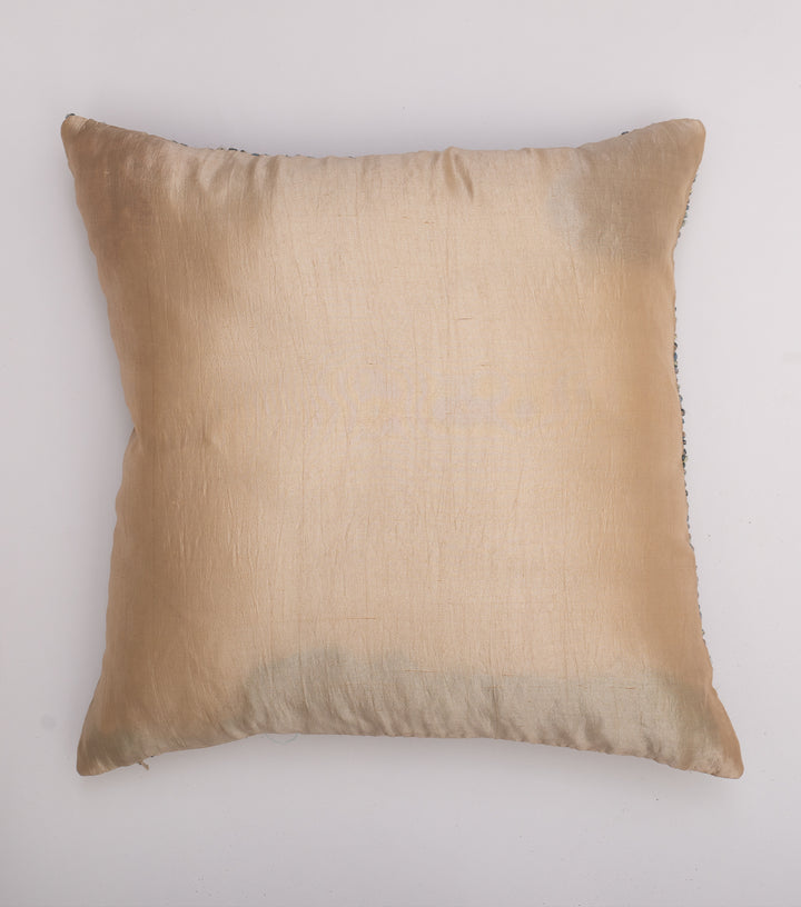 Multi Color French Knot Silk Cushion Cover