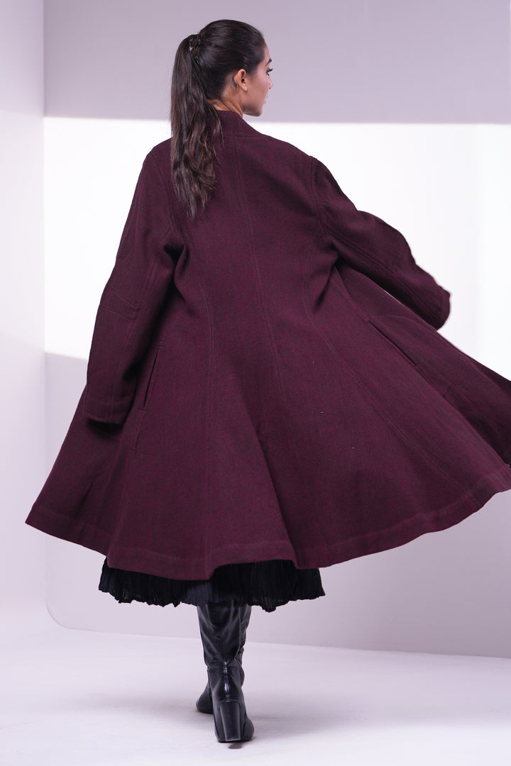 Maroon Wool Jacket