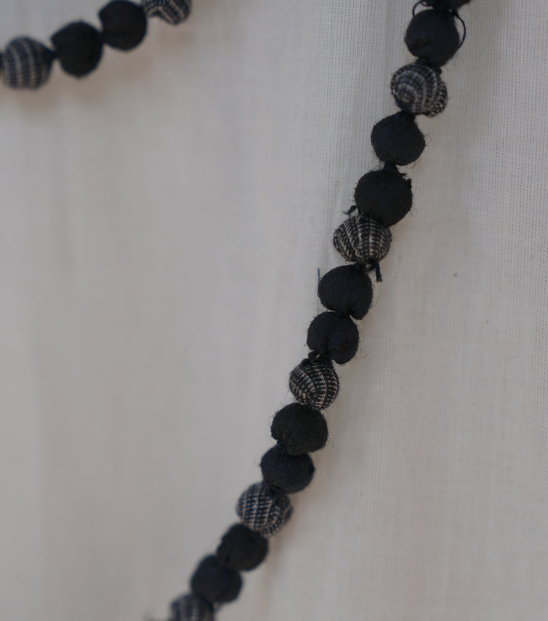 Black Chanderi Beaded Necklace