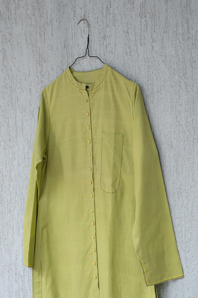 Green Cotton Kurta