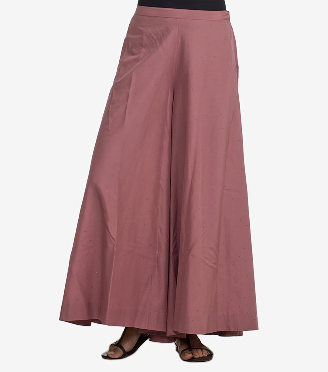 Old rose Cotton silk kurta & Sharara pants set