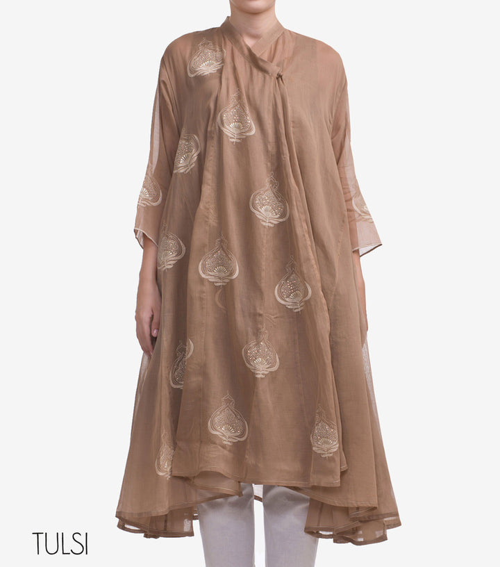 Beige Cotton Choga