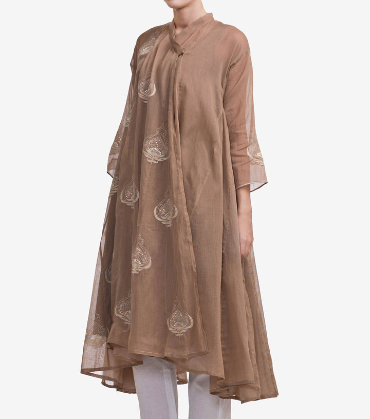 Beige Cotton Choga