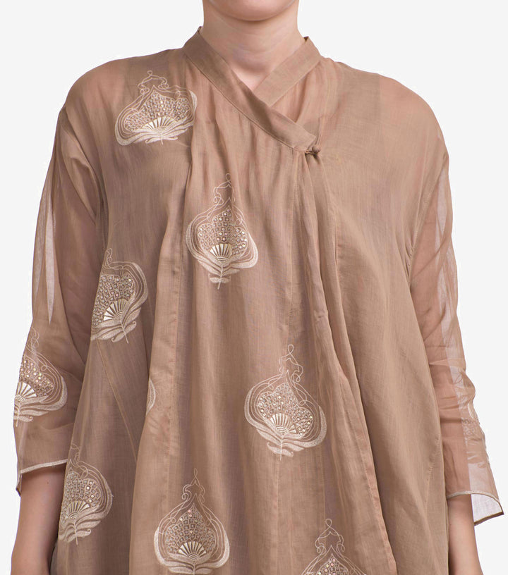 Beige Cotton Choga