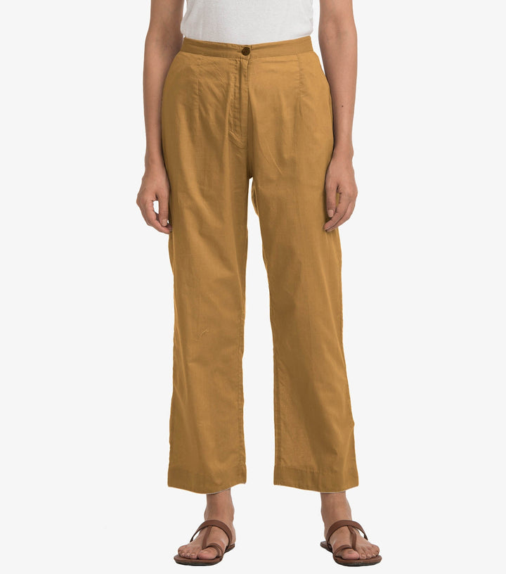 Ochre Chanderi pants