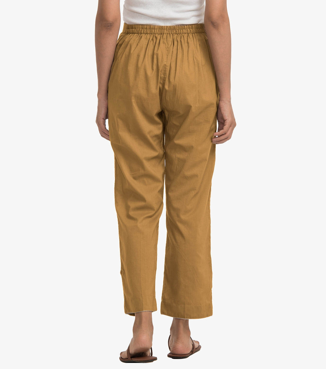 Ochre Chanderi pants