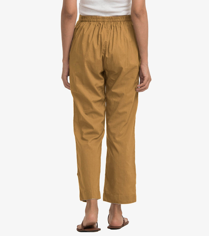 Ochre Chanderi pants