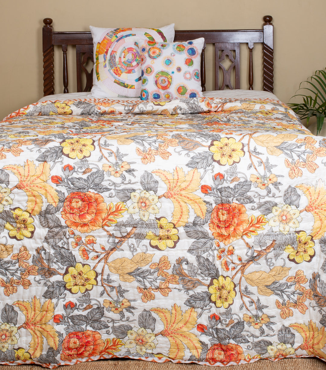 Multicolor Printed Cotton Quilt