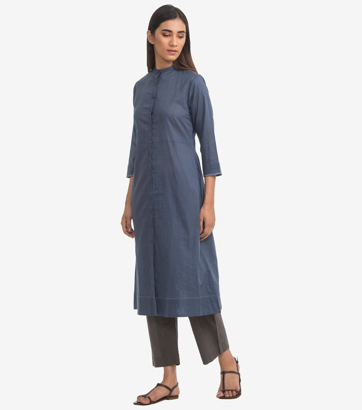 Blue Cotton Shirt kurta