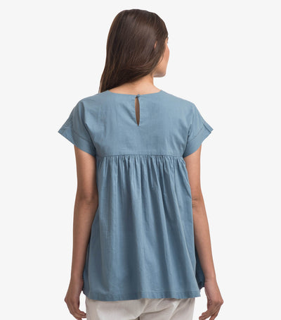 Blue cotton top