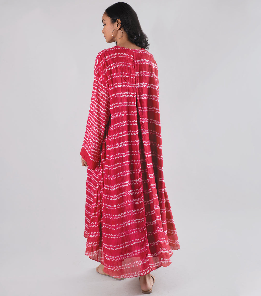 Red Shibori Kaftan