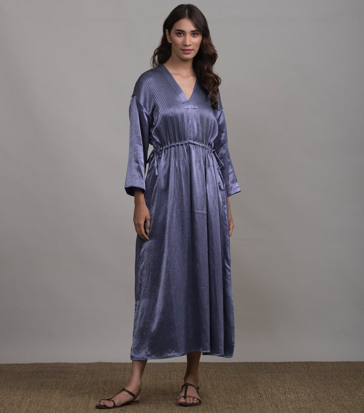 Lilac mashru silk kaftan