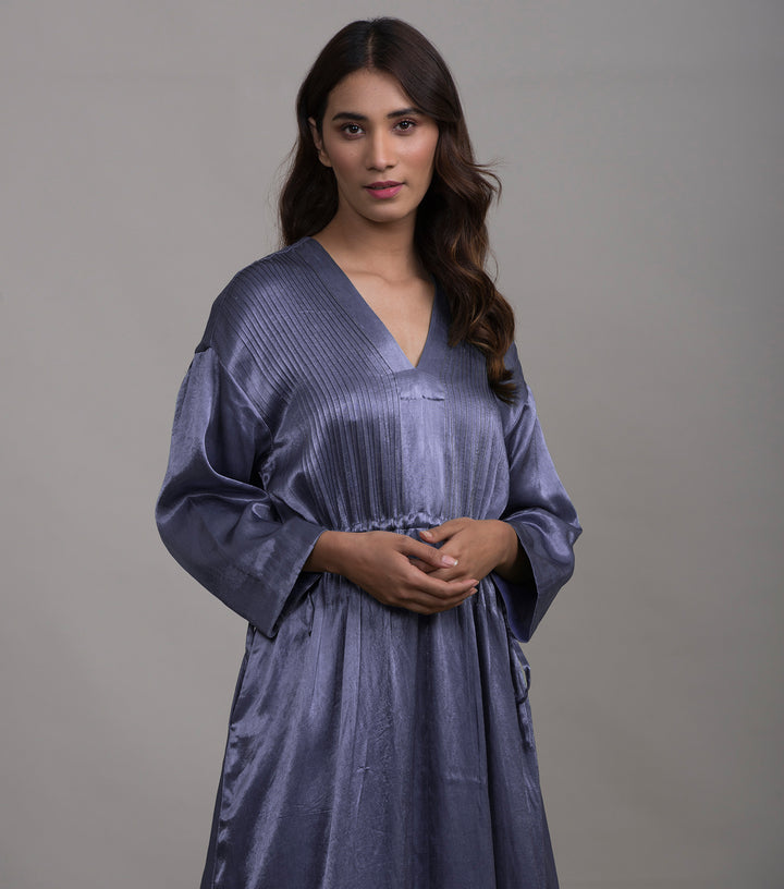 Lilac mashru silk kaftan