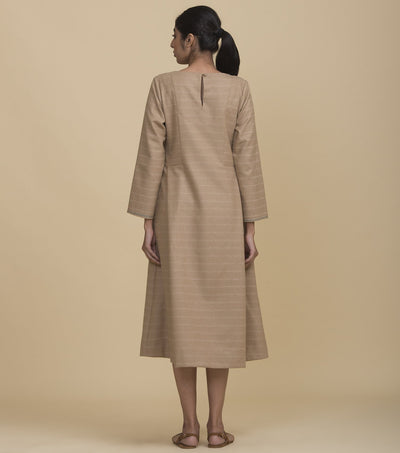 Beige Wool Long Dress